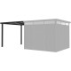 Wiata ze stali ocynkowanej 275x294cm do domku Kosto 8,64m² - antracytowa - X-METAL