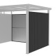 Dodatkowe panele ścienne ze stali ocynkowanej 0,4mm w kolorze antracytowym do domku 8,1m² - X-METAL
