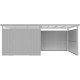 Dodatkowe panele ścienne ze stali ocynkowanej 0,4mm w kolorze antracytowym do domku 8,1m² - X-METAL
