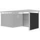 Dodatkowe panele ścienne ze stali ocynkowanej 0,4mm w kolorze antracytowym do domku 6,3m² - X-METAL