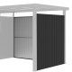 Dodatkowe panele ścienne ze stali ocynkowanej 0,4mm w kolorze antracytowym do domku 6,3m² - X-METAL