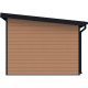 Domek ogrodowy z drewna kompozytowego + taras 28mm imitacja drewna 16,8m² PREMIUM dach jednospadowy - Woodlife Garden