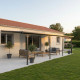 Pergola przyścienna regulowana 3,05x6,18m z aluminium w kolorze szaro-antracytowym - X-METAL
