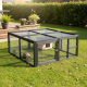 Zewnętrzny wybieg dla żółwi - 120x110x50 cm - z drewnianym schronieniem - Shelty Pet