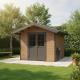 Domek z drewna kompozytowego 28 mm brązowy 279x279 cm PREMIUM - Woodlife Garden