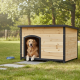 Buda z certyfikowanego drewna FSC 116x76x82 cm dla większych psów - Shelty Pet