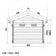 Domek z drewna kompozytowego 28 mm ciemnoszary 279x279 cm PREMIUM - Woodlife Garden