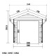Domek ogrodowy + taras z drewna kompozytowego 28 mm antracytowy 15 m² PREMIUM - Woodlife Garden