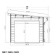 Domek ogrodowy z drewna kompozytowego + taras 28mm imitacja drewna 16,8m² PREMIUM dach jednospadowy - Woodlife Garden