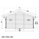 Domek ogrodowy z drewna kompozytowego 28 mm jasnoszary 498x386 cm PREMIUM - WoodLife Garden