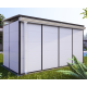 Zestaw rynien w kolorze białym do modułowego domku ogrodowego 3x2m, 3x3m, 4x2m lub 4x3m - Everbox
