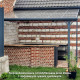 Pergola przyścienna regulowana 3,05x4,36m z aluminium w kolorze szaro-antracytowym - X-METAL