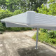 Wiata garażowa dwusłupkowa 4,9x2,9m FALCON z aluminium w kolorze białym i poliwęglanu - X-METAL