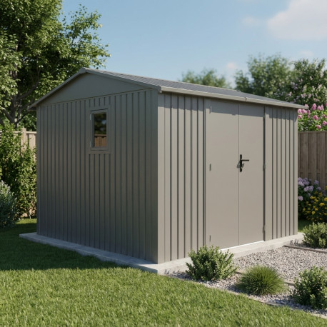 Metalowy domek narzędziowy ROKA 2,7x2,7 m stal galwanizowana + zestaw kotw X-Metal