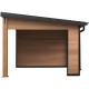 Domek ogrodowy z drewna kompozytowego w kolorze postarzanego drewna 7,8m² + taras 7,8m² - Woodlife Garden