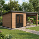 Domek ogrodowy z drewna kompozytowego w kolorze postarzanego drewna 7,8m² + taras 7,8m² - Woodlife Garden