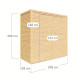 Domek ogrodowy Fineline 1 z nieobrobionego drewna 1x2,1m - panele 18mm - Bertilo