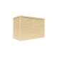 Wiata na rowery Fineline 1 z nieobrobionego drewna 2,1x1m - panele 18mm - Bertilo