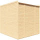 Domek ogrodowy Cubus 2 z nieobrobionego drewna 2,26x2,34m z podłogą - panele 19mm - Bertilo