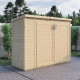Szafa ogrodowa Multibox 3 z nieobrobionego drewna 2x0,8m z podłogą - panele 14mm - Bertilo