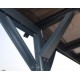 Wiata garażowa z aluminium i poliwęglanu 6 mm antracyt 3x5,8 m - X-METAL