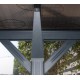 Wiata garażowa z aluminium i poliwęglanu 6 mm antracyt 3x5,8 m - X-METAL