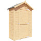 Domek ogrodowy Cabin z nieobrobionego drewna 1,2x0,6m z podłogą - panele 14mm - Bertilo