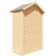 Domek ogrodowy Cabin z nieobrobionego drewna 1,2x0,6m z podłogą - panele 14mm - Bertilo