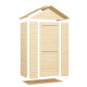 Domek ogrodowy Cabin z nieobrobionego drewna 1,2x0,6m z podłogą - panele 14mm - Bertilo