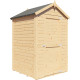 Domek ogrodowy Mini z nieobrobionego drewna 1,2x1,26m z podłogą - panele 14mm - Bertilo