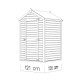 Domek ogrodowy Mini z nieobrobionego drewna 1,2x1,26m z podłogą - panele 14mm - Bertilo