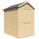 Domek ogrodowy Medium z nieobrobionego drewna 1,2x1,8m z podłogą - panele 14mm - Bertilo