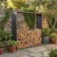 Drewutnia ze stali Corten 180x180cm - X-METAL