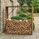 Drewutnia ze stali Corten 180x180cm - X-METAL