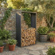 Drewutnia ze stali Corten 90x180cm - X-METAL