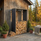 Drewutnia ze stali Corten 90x180cm - X-METAL