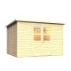 Domek ogrodowy Baltrum 2 z nieobrabianego drewna 3,37x2,9m - panele 19mm - Bertilo