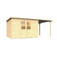 Domek ogrodowy Baltrum 2 z nieobrabianego drewna 5,7x2,9cm z tarasem - panele 19mm - Bertilo