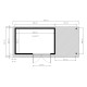 Domek ogrodowy Pent Modern Plus z nieobrabianego drewna 4,7x2m z tarasem - panele 18mm - Bertilo