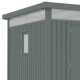 Metalowy domek narzędziowy ze stali ocynkowanej w kolorze szałwiowym KOSTO 2,3x2,3m + zestaw kotwiący - X-METAL