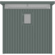Metalowy domek narzędziowy ze stali ocynkowanej w kolorze szałwiowym KOSTO 2,3x2,3m + zestaw kotwiący - X-METAL