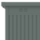 Metalowy domek narzędziowy ze stali ocynkowanej w kolorze szałwiowym KOSTO 2,3x2,3m + zestaw kotwiący - X-METAL