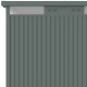 Metalowy domek narzędziowy ze stali ocynkowanej w kolorze szałwiowym KOSTO 2,7x2,1m + zestaw kotwiący - X-METAL
