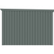 Metalowa wiata na 3 rowery KOSTO 1,3x2,1m zieleń szałwiowa - X-METAL