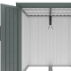 Metalowa wiata na 3 rowery KOSTO 1,3x2,1m zieleń szałwiowa - X-METAL