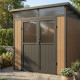 Domek ogrodowy z drewna kompozytowego 19,2mm imitacja drewna 237x223 cm WINSTON - Woodlife Garden