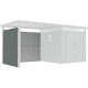 Dodatkowe panele ścienne ze stali ocynkowanej 0,4mm w kolorze szałwiowym do domku 6,3m² - X-METAL