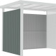 Dodatkowe panele ścienne ze stali ocynkowanej 0,4mm w kolorze szałwiowym do domku 6,3m² - X-METAL