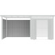 Dodatkowe panele ścienne ze stali ocynkowanej 0,4mm w kolorze szałwiowym do domku 6,3m² - X-METAL