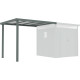 Ocynkowana wiata stalowa w kolorze szałwiowym 275x230cm do domku KOSTO 5,29m² lub 6,76m² - X-METAL